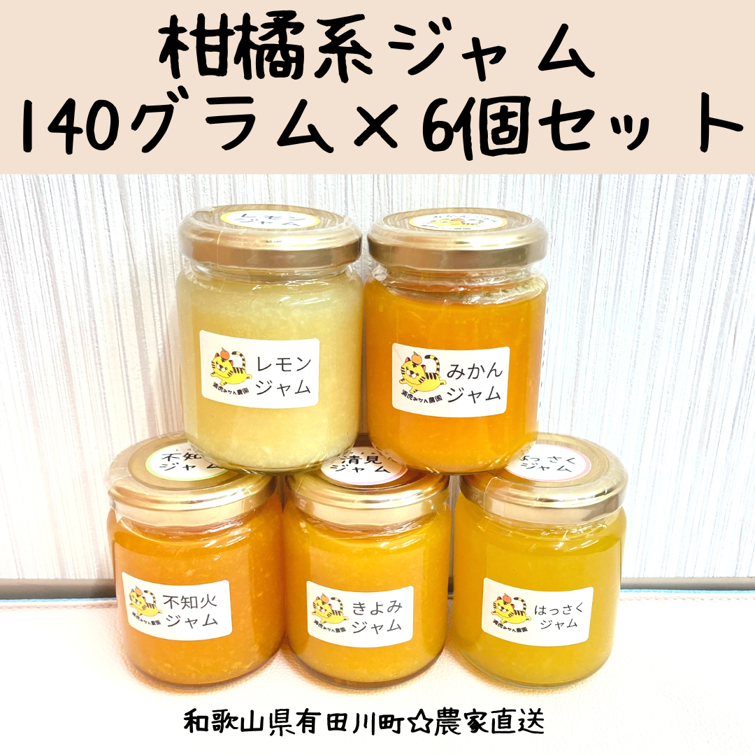 柑橘ジャム140g×6個セット